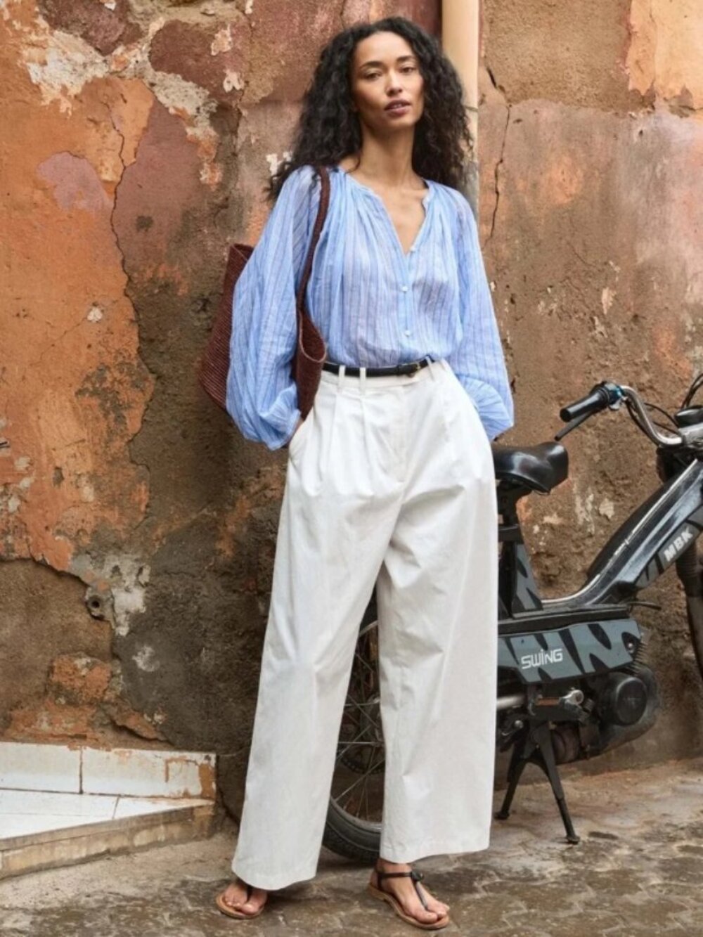 NWT Doen Lisa Pant in Salt size 6
